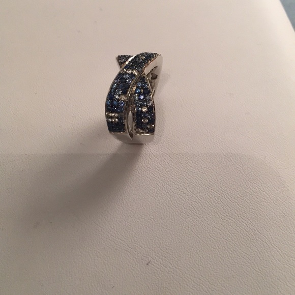Effy Sterling Silver Blue Sapphire Splash Ring - Picture 2 of 7